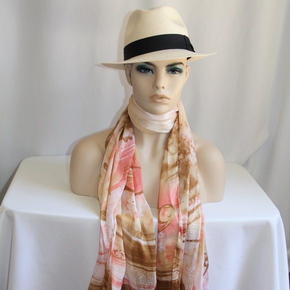 100% Silk Scarf/Wrap. Gorgeous Combination of Silk Weaves - Picture 5 of 13
